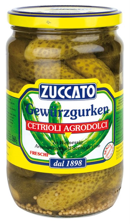 CETRIOLI IN AGRODOLCE GR.700 ZUCCATO