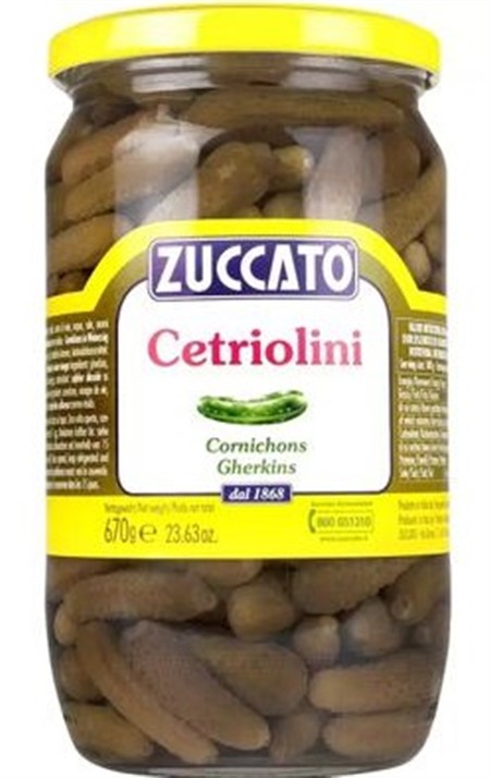 CETRIOLINI in ACETO 100/120 gr.670 ZUCCATO