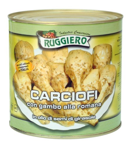 CARCIOFI ROMANA C/GAMBO OLIO 1/1 RUGGIERO