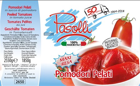 POMODORI PELATI 3/1 Maxi Resa PASOLLI