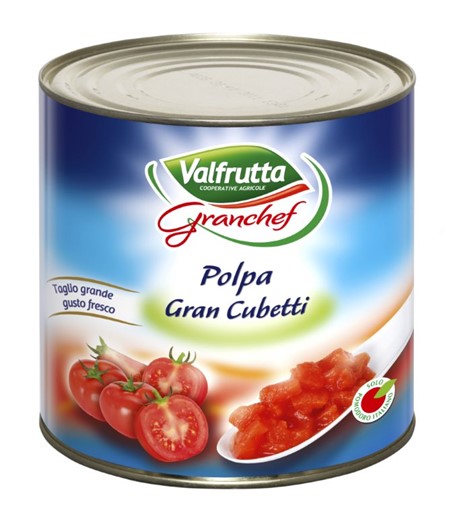 POLPA POMODORO CUBETTO GROSSA 3/1 GRANCHEF