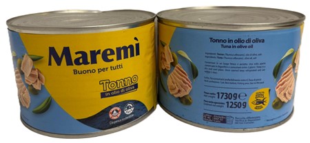TONNO OLIO OLIVA gr.1730 YELLOWFIN MAREMI