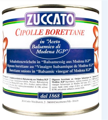CIPOLLE BORETTANE AC/BALSAMICO 3/1 ZUCCATO