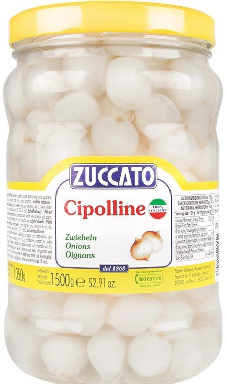 CIPOLLINE all'aceto di vino ml.1500 ZUCCATO