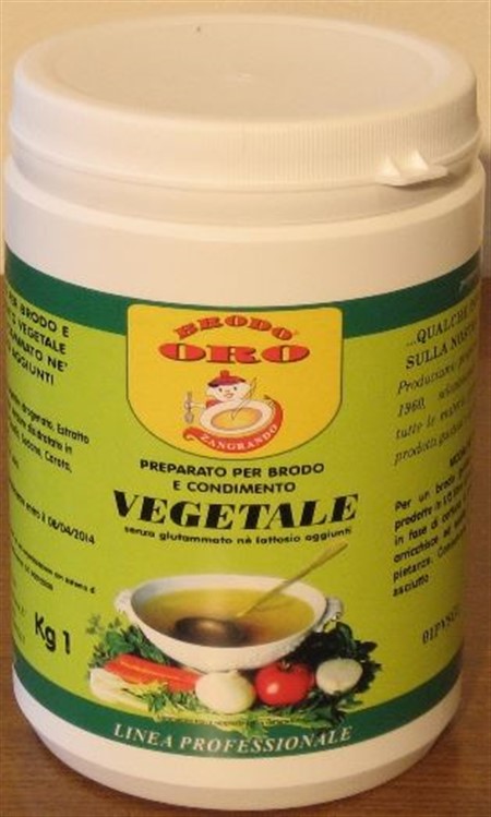 BRODO GRAN. VEG. senza GLUTAMMATO ORO kg.1 ZANGR.