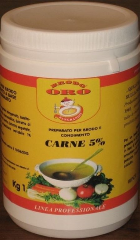 BRODO GRANULARE CARNE 5% S/GLUTAMMATO kg.1 ORO