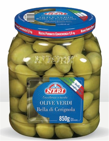 OLIVE VERDI BELLE di CERIGNOLA 1,45 kg NERI
