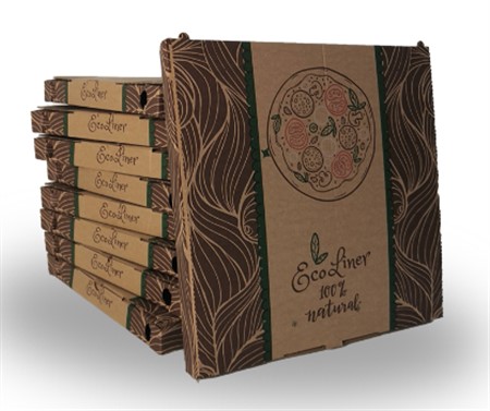 PIZZABOX 32.5x32.5 ECOLINER 100% NATURAL