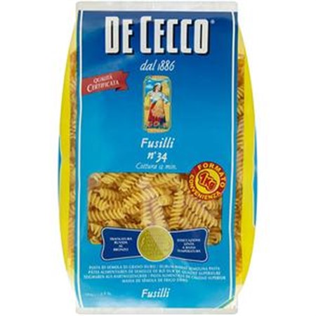 FUSILLI N.34 gr.1000 DE CECCO