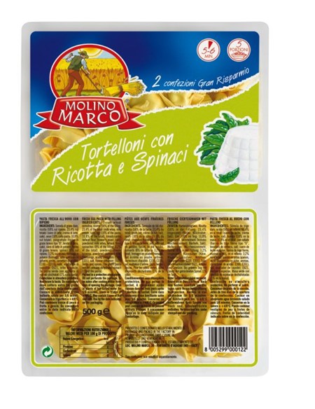 TORTELLONI RICOTTASPINACI GR.500 x 10 pz M.MARCO