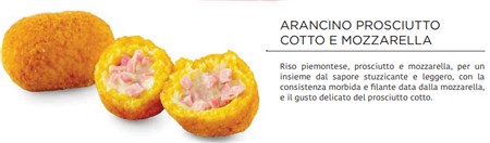 ARANCINO MOZZARELLA e POMODORO gr.200x 6pz