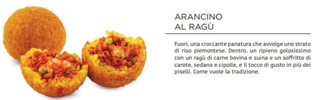 ARANCINO al RAGU' 200 gr x 6pz.