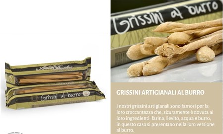 GRISSINI ARTIGIANALI al BURRO gr.200 x16conf FONTANETO