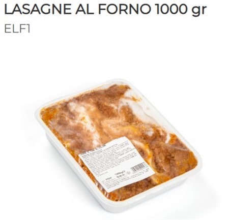 LASAGNE AL FORNO DI CARNE kg.1 GRAN CHEF