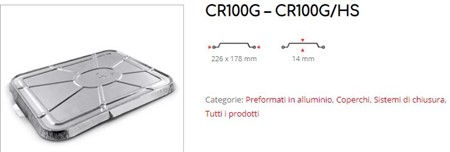 ALUDECKEL St.100 CR100G/HS