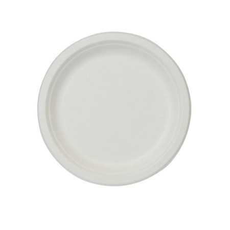 PIATTI PIANI BIANCO BIODEGRADABILE 50 pz ILIP