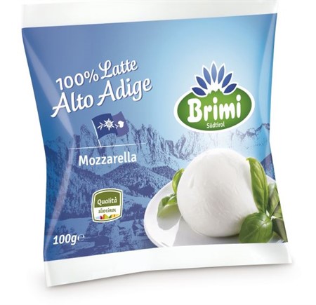 MOZZARELLA PALLA 100% A.A. 125gr. BRIMI