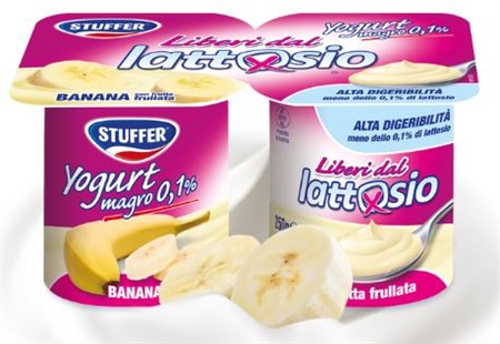 YOGURT BANANA senza lattosio gr.125x 2x 12 pz STUFFER