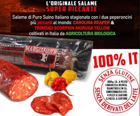 SALAME p/suino PICCANTE s/v MANGIAFUOCO