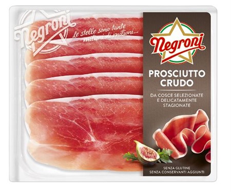 PROSCIUTTO CRUDO gr.100 x10 vaschette NEGRONI
