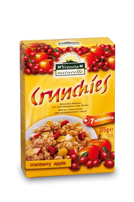 MUESLI CRANBERRY MELA 8X375GR VENOSTA
