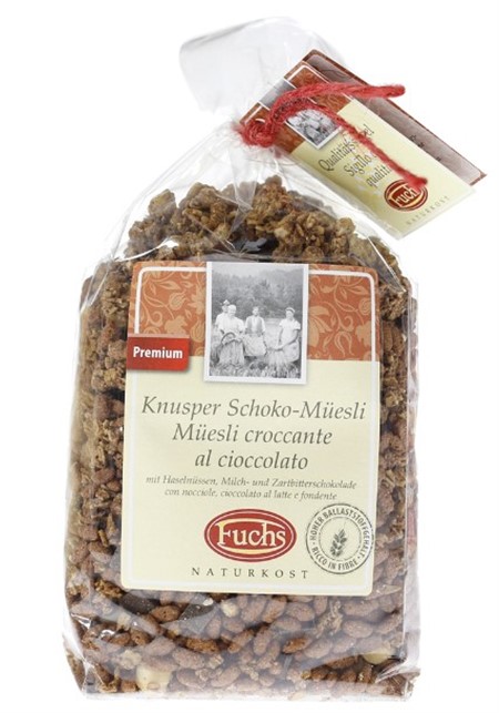 MUESLI CROCCANTE CIOCCOLATO GR.350x6pz FUCHS