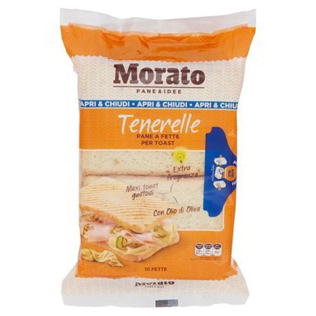 PANE TOAST maxi gr.500 x 8 TENERELLE MORATO