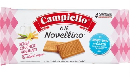 BISCOTTI NOVELLINO S/ZUCCHERO gr.350x12 CAMPIELLO