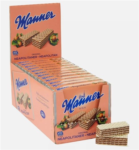 MANNER WAFERS NAPOLITANER gr.75 x12 pz