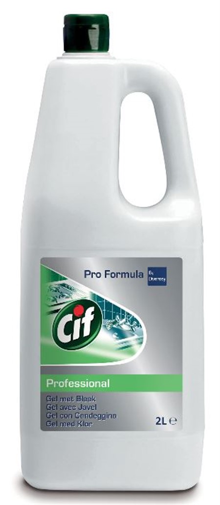 CIF PROFESSIONAL con CANDEGGINA GEL lt.2 x 6 pz